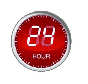 Cronometrul presetat 24 ore asigura faptul ca felurile de mancare sunt gata la timp