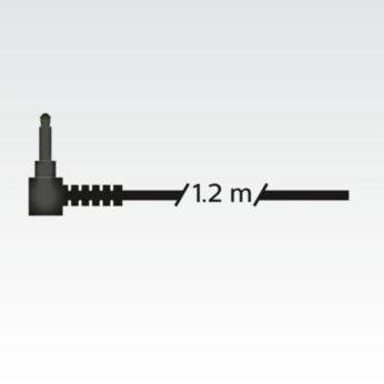 Cablu lung de 1,2 m, ideal pentru utilizare in exterior