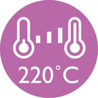 Control precis de 220°C cu temperatura variabila