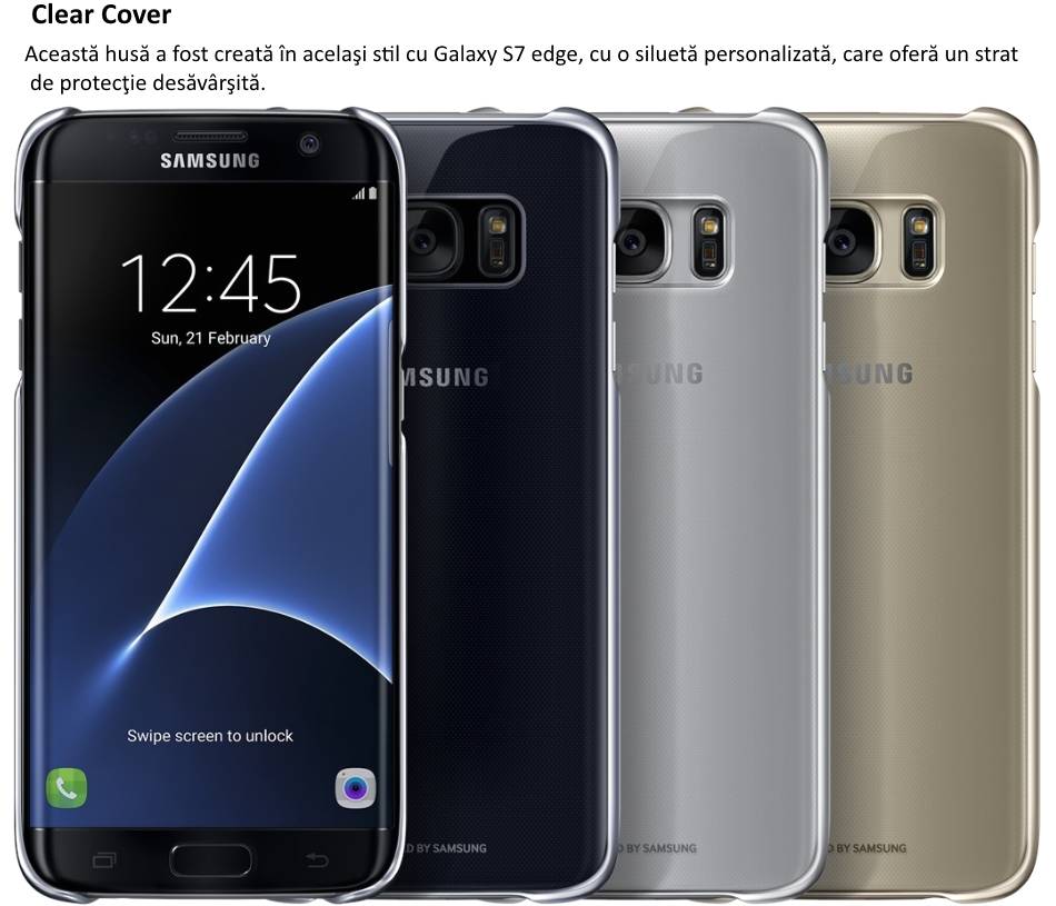 Husa Clear Cover pentru Samsung Galaxy S7 Edge (G935)