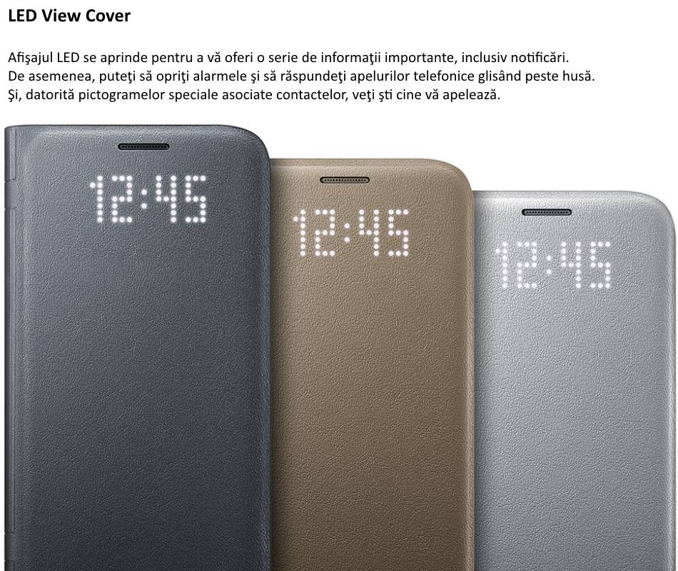 Husa protectie Led View Cover pentru Samsung Galaxy S7 (G930)