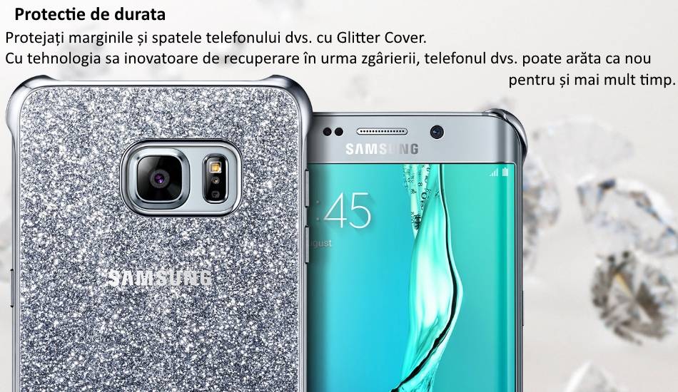 Capac protectie Glitter Cover pentru Samsung Galaxy S6 Edge+ (G928) 1