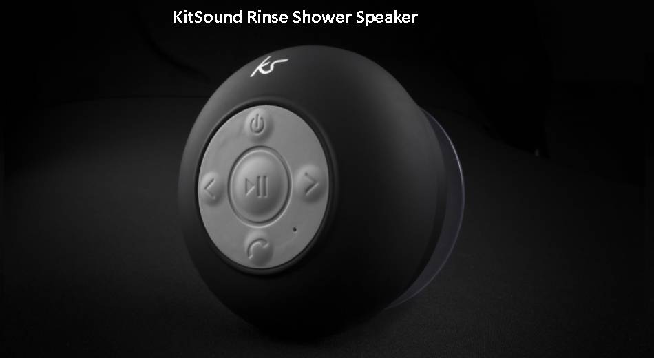 Boxa portabila cu bluetooth KitSound Rinse Shower Speaker, KSRINSEBK Black