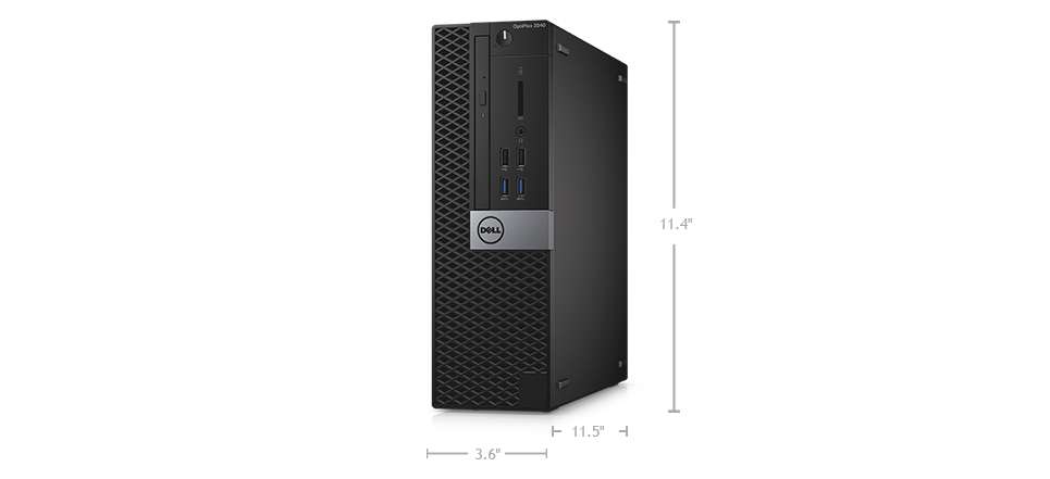 Desktopul OptiPlex 3040 – dimensiuni şi greutate