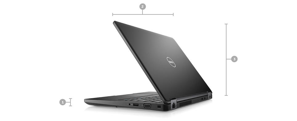 Noul laptop Latitude 5480 – dimensiuni şi greutate