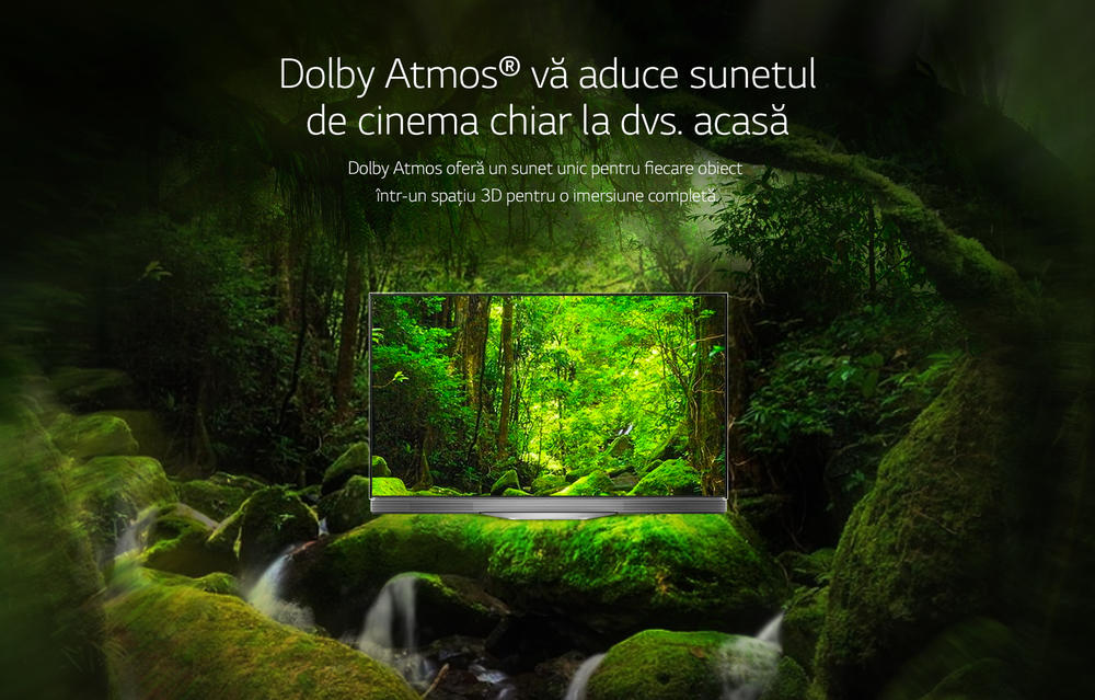 Dolby Atmos® vă aduce sunetul de cinema chiar la dvs. acasă