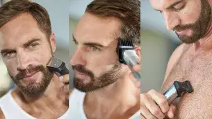 Trim and style your face, hair and body with 18 tools