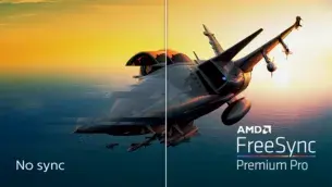 AMD FreeSync™ Premium Pro; jocuri HDR uniforme, cu latenta redusa