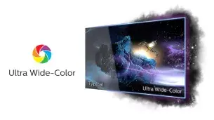 Gama de culori mai larga Ultra Wide-Color pentru o imagine vie