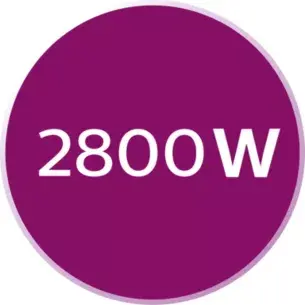 2800 W pentru încălzire rapidă şi performanţe deosebite