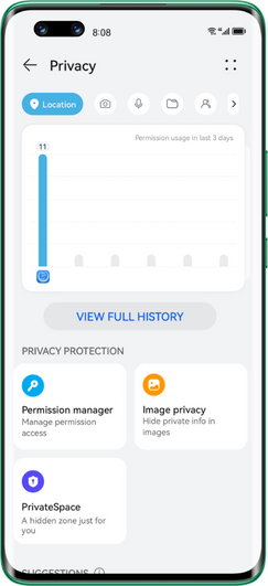 HUAWEI nova 11 Pro privacy centre