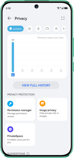 Centru de confidentialitate HUAWEI nova 11