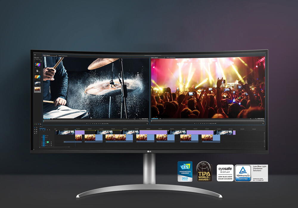 Monitor curbat LG UltraWide™ Vedeti mai multe, creati mai bine