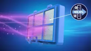 Sistemul de filtru antialergic H13 captează peste 99,9% din praful fin