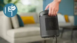 Uşor de transportat, cu mâner încorporat